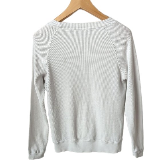 Aritzia TNA Andrews Waffle Longsleeve Thermal Crew-Neck Shirt - Picture 4 of 6